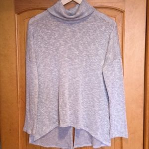 Gray Ginger G Cowl Neck Sweater
